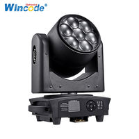 Ojo de abeja 7*40W Rgbw Zoom Wash Led luz con cabezal móvil para Ktv Nightclub cabeza móvil Disco Luz de escenario