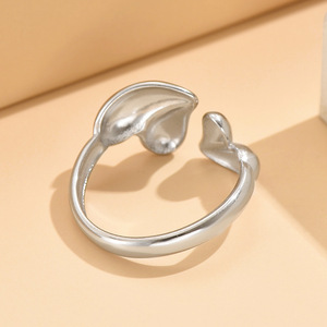 <b>Open</b> <b>Ring</b> Fashion Hot Selling Asymmetrical Heart <b>Open</b> <b>Ring</b> for Men and Women Jewelry Anniversary Gift - Product Image 3