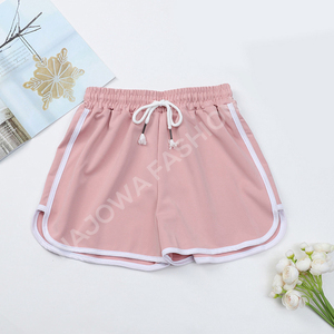 Pantalones cortos acampanados de algodón antiarrugas ecológicos transpirables para mujer, decoración de flores con lazo, diseño personalizable, máxima comodidad OEM - Product Image 5