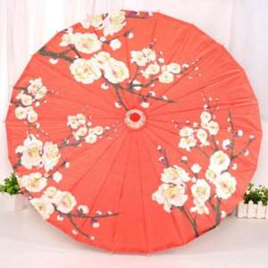 Sombrillas Decorativas Japonesas y Chinas para Techo, Accesorios de Danza, Sombrillas Hechas a Mano de Tela, 84 cm de Diámetro, Bambú, Algodón y Papel - Product Image 2