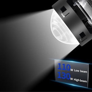 2025 nueva llegada 130W 6500K 20000LM 3 pulgadas Bi LED proyector lente faros de coche con LED Angel Eyes lente de proyector de haz Alto y Bajo - Product Image 6