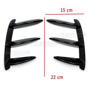 2 Piezas W176 Divisores de Parachoques Trasero Canards Spoiler para Mercedes Benz W176 A200 A250 A260 A45 para Paquete AMG ABS Negro - Product Image 3