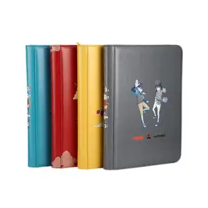 Offre Spéciale PU Free Logo Business Photo <span class=keywords><strong>Game</strong></span> Cards collector 4 9 12 poche Album de reliure de cartes commerciales avec fermeture éclair - Product Image 1