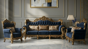Juego <span class=keywords><strong>de</strong></span> Sofás <span class=keywords><strong>de</strong></span> Lujo para Sala <span class=keywords><strong>de</strong></span> Estar, para Proyectos <span class=keywords><strong>de</strong></span> Villas y Hoteles |   Muebles Barrocos <span class=keywords><strong>de</strong></span> Madera Maciza Tallados a Mano con Hojas <span class=keywords><strong>de</strong></span> Oro |   OE-FASHION Venta al por Mayor - Product Image 3