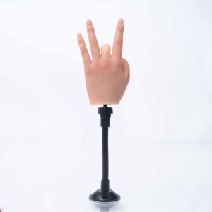 Nouvelle main d'entraînement en silicone flexible style nordique 2024, <span class=keywords><strong>pose</strong></span> ajustable, pour l'apprentissage de la manucure artistique, avec coffret d'outils - Product Image 2