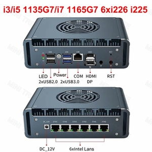 11th Gen lõi I3-1125G4 I5-1145G7 I7-1185G7 công nghiệp Mini PC 6x2.5g LAN cổng | VPN tường lửa Gateway | Mini Router thiết bị - Product Image 2