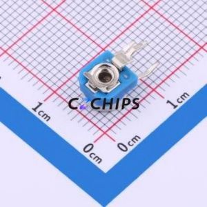 RM063-504ตัวต้านทาน/โพเทนชิออมิเตอร์แบบปรับได้ (500K) ตัวต้านทานผ่านรู (THT) ตัวต้านทาน500Kohm 25% 100mW - Product Image 2