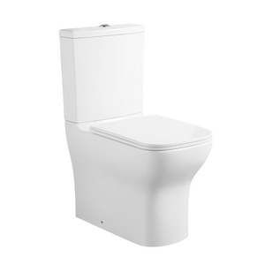 Inodoro Tulipano Monobloc de Pared, Sin Borde, 63 cm de Longitud, Dispensador de Jabón Integrado - Product Image 1