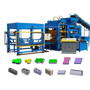 QT12-15 tijolo de cimento totalmente automático que faz a máquina de intertravar tijolos que fazem máquina para venda de tijolos do solo