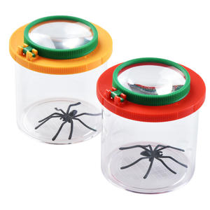 Coupe d'observation des insectes en plastique, lentille à 2 couches, vue claire, jouet d'exploration de la nature pour enfants - Product Image 2