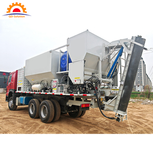 Di động sẵn sàng TRỘN BÊ TÔNG bơm và trộn theo dõi Bơm bánh xích xi măng trộn xe tải 3.5cbm thể tích bánh xích trộn bê tông xe tải - Product Image 4