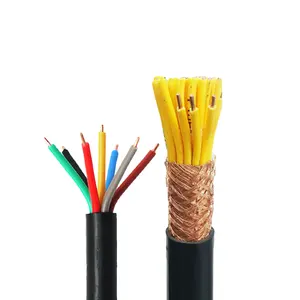 KVVR Control Cable Flexible Cable PVC Insulated Copper Conductor Industrial Cable Multi-core Battery wire Customizable