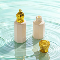Flacon en verre pour attar de 12 ml, bouchon doré de luxe, flacon vide pour huile essentielle, emballage personnalisé, impression sérigraphique