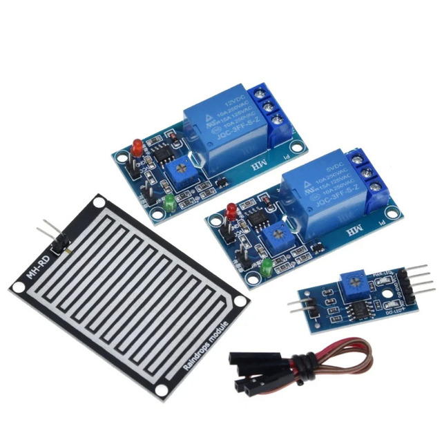 Snow Raindrops Detection Sensor Module Rain Weather Module Humidity Relay Control Module Rain Water Sensor