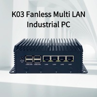 Komputer Desktop 4 LAN Intel Core Generasi ke-12 1235U Win10 Win11 Linux 4POE Server DDR5 HD/DP/Type-C X86 Industrial Fanless Mini PC