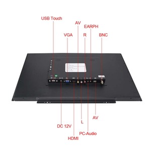 21.5 inch công nghiệp nhúng LCD LED-wire cảm ứng điện trở Màn hình Màn hình kim loại màu đen mở khung 16:9 cho doanh nghiệp - Product Image 2