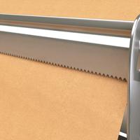 Distributeur de rouleaux de papier kraft JH-Mech, lame dentelée durable, 18 pouces, coupe-rouleau de papier en acier au carbone pour table