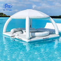 Plateforme flottante gonflable très vendue, lit flottant, chaise longue gonflable en PVC pour l'extérieur, objets flottants sur l'eau