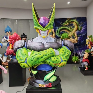 Statue en résine <span class=keywords><strong>Dragon</strong></span> <span class=keywords><strong>Ball</strong></span> <span class=keywords><strong>Z</strong></span> <span class=keywords><strong>Cell</strong></span> Bust, objet de collection anime pour les fans, cadeau, décoration de maison, décoration de bureau, ornement d'étagère de salon - Product Image 1