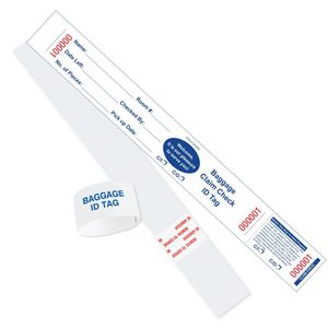 Étiquettes personnalisées pour bagages d'hôtel, rouleaux numérotés d'identification de bagages, feuilles autocollantes en vinyle - Product Image 1