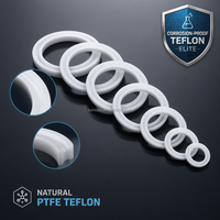 Joint d'étanchéité en PTFE usiné CNC de précision, résistant aux produits chimiques, faible friction, service de fabrication OEM sur mesure, fournisseur