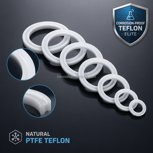 Joint d'étanchéité en PTFE usiné CNC de précision, résistant aux produits chimiques, faible friction, service de fabrication OEM sur mesure, fournisseur - Product Image 1