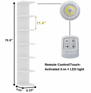 Thiết kế tiết kiệm không gian tường Kệ <span class=keywords><strong>7</strong></span> <span class=keywords><strong>Tier</strong></span> kệ sách bằng gỗ kệ cho nhà và phòng khách - Product Image 3