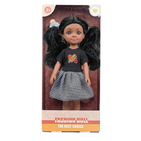 Poupée de mode en vinyle de 14 pouces avec des tresses noires, tenue Sweet Heart, jouet de simulation pour enfants à partir de 3 ans