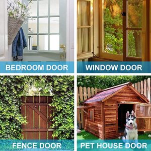 Khóa cửa trượt an ninh bằng hợp kim nhôm trắng, gắn nổi, dày, kiểu chốt thùng - Product Image 4