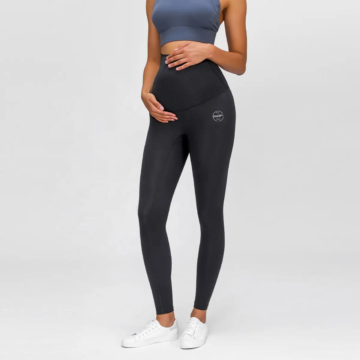 Recién llegado, pantalones de maternidad, pantalones de cintura alta, mallas para embarazadas, mallas de entrenamiento de gimnasio, pantalones de maternidad, cintura elástica para mujeres