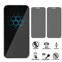 XOWO Factory Protecteur d'écran anti-espion pour iPhone 16e 16 15 14 Pro Max, Protecteur d'écran en verre trempé 9H pour la confidentialité du téléphone