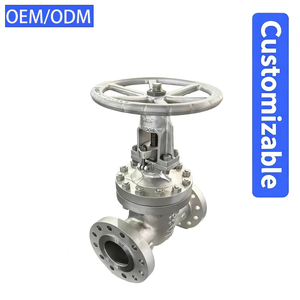 China Factory Cast Edelstahl Class150/300 Manueller Flansch schieber 4 \ "DN100 304 CF8M CF8 Rad griff ASME B16.34 - Product Image 2