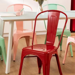 Venta caliente Fábrica Durable Industrial Apilable Vintage Metal Restaurante Comedor Tolixes <span class=keywords><strong>Sillas</strong></span> - Product Image 2