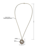 NFC Collier Métal Verre Pendentif Cire Cordon NFC Vacances Anniversaire Cadeau Smart Bible Collier Contrôle D'accès RFID OEM/ODM