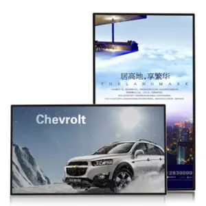 Network wireless control 27 inch TFT LCD android wifi Advertising Display Monitors with metal case