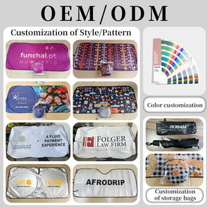 Chongteng ที่บังแดดรถยนต์แบบพับได้กระจกบังแดดด้านหน้าแต่งโลโก้ได้ตามต้องการ - Product Image 4