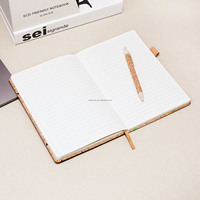 Journal avec logo personnalisé Cahier de notes à couverture rigide en liège Planificateur écologique
