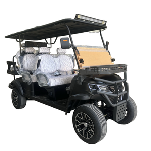 WELIFTRICH pas cher 72V batterie au lithium couleur noir mat 6 places chariot de golf électrique 30mph 100KM gamme - Product Image 1