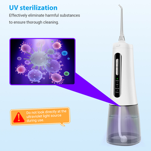 <span class=keywords><strong>Hydropulseur</strong></span> buccal électrique portable sans fil étanche avec réservoir de 300 ml, 4 modes et lumière UVC - Product Image 6