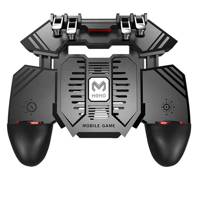 AK77 PUBGes Controller Six Finger Gamepad for IOS Android Mobile Gamepad L1R1 Shooters Triggers Fires Joystick