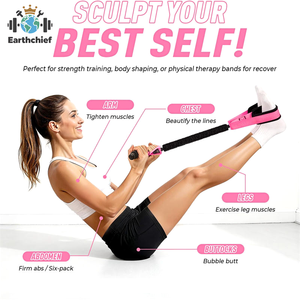 Pédale de tension multifonctionnelle pour exercices de yoga, étirements, sit-ups et entraînement de force – Ceinture de tension pour la <span class=keywords><strong>musculation</strong></span> - Product Image 3
