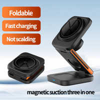 Chargeur Magnétique 3 en 1 Fonctionnel Sans Fil Chargeur 15 W Support de Charge pour iphone 15 14 13 Chargeur Rapide Personnalisé Portable
