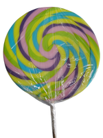 Boîte de sucettes multicolores géantes en spirale, bonbons durs, 400g, emballage individuel, saveur fruitée, cadeau de Noël, collations décontractées