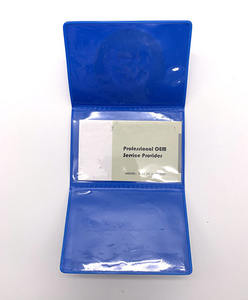 Üç katlı PVC kart tutucu çok cepler kredi kart tutucu tanıtım kartı cep - Product Image 6