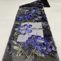 Nouvelle plante fleur perle Tube broderie tissu Sequin brodé dentelle pour femmes jupe formelle mode vêtements tissu