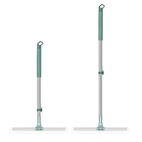 Brosse de nettoyage magique avec manche long réglable 180 °   Serpillière rotative en silicone pour sol, fenêtre, verre, salle de bain, nouvelle