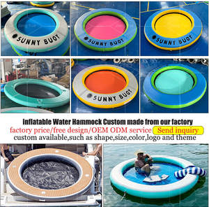 Camas de agua, tumbona flotante, piscina inflable, <span class=keywords><strong>hamaca</strong></span> colgante, Flotadores para bebidas, tomar el sol, Yoga, muelle, tienda, <span class=keywords><strong>hamaca</strong></span> de malla Circular - Product Image 3