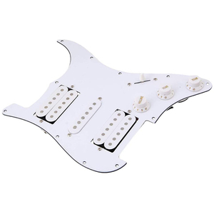 3ply Trắng nạp bảo vệ tấm Prewired Guitar <span class=keywords><strong>Pickguard</strong></span> với <span class=keywords><strong>HSH</strong></span> pickup cho ST guitar điện - Product Image 3