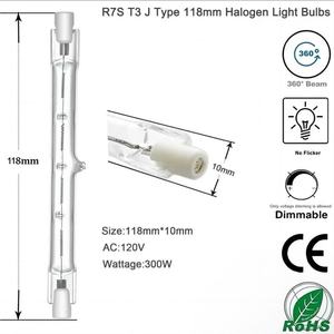 Honeyfly 10pcs <span class=keywords><strong>R7S</strong></span> 230V 300W đôi đã kết thúc Filament rõ ràng Frosted thạch anh <span class=keywords><strong>Halogen</strong></span> đèn bóng đèn cho phòng tắm hơi sưởi ấm lũ đèn - Product Image 2