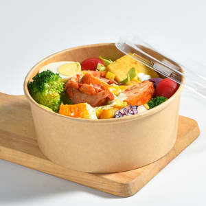 Vente directe d'usine, gobelet à soupe en papier kraft blanc, bol à nouilles personnalisé, bol à soupe jetable, bol à <span class=keywords><strong>poke</strong></span>, récipient alimentaire à <span class=keywords><strong>emporter</strong></span> - Product Image 2